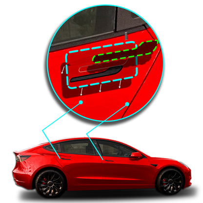 Model 3 & Y Door Handle PPF Kit