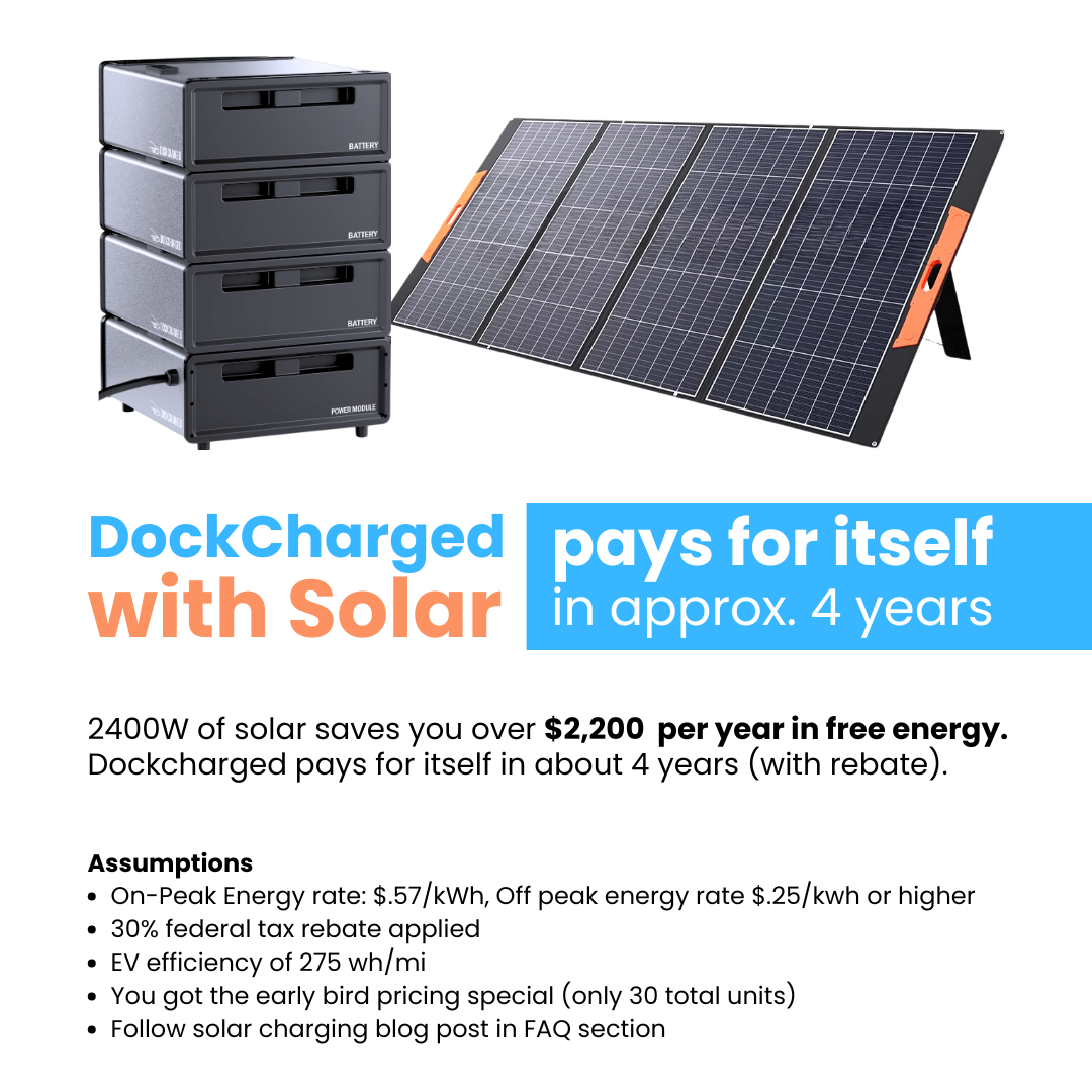 DockCharged EV Charger -  Long Range Plus Model